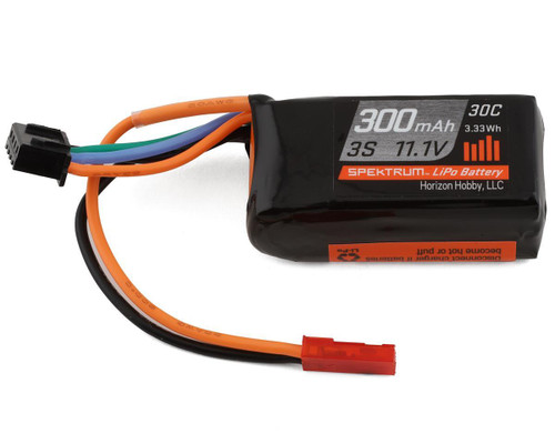 Spektrum RC 3S 30C LiPo Battery Pack w/JST Connector (11.1V/300mAh) SPMX3003SJ30