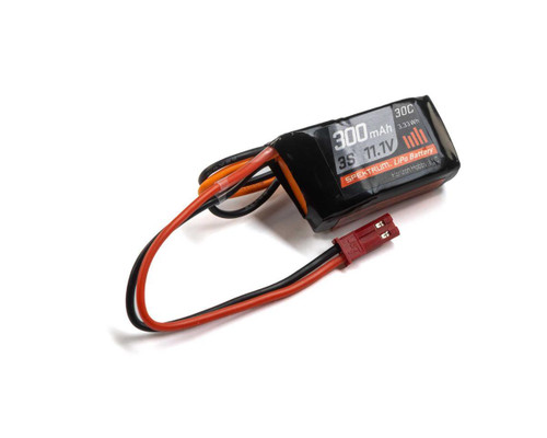 Spektrum RC 3S 30C LiPo Battery Pack w/JST Connector (11.1V/300mAh) SPMX3003SJ30