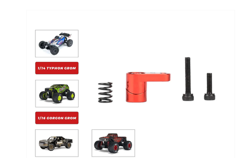 RCAWD Arrma Mojave Grom Adjustable 20T Buffer Servo Arm Red Upgrade V3ARA340203R