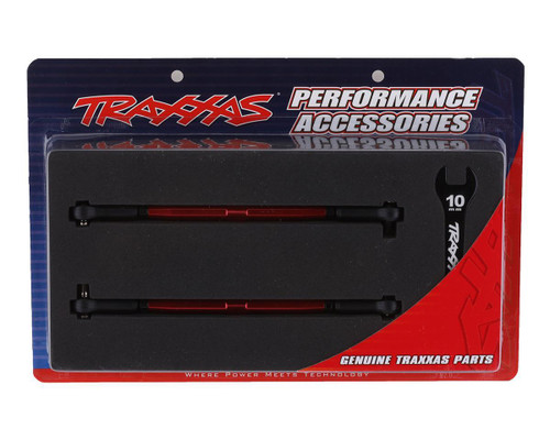Traxxas X-Maxx Aluminum Toe Links Red Turnbuckles Set of 2 Upgrade Part TRX7748R