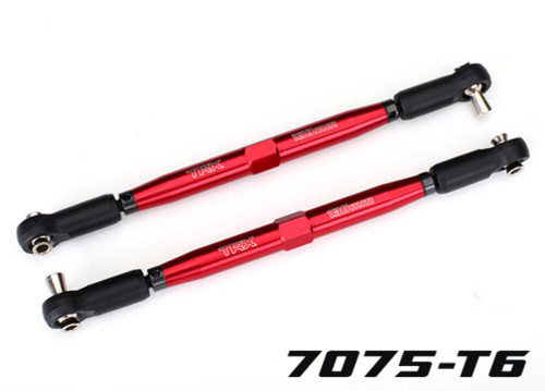 Traxxas X-Maxx Aluminum Toe Links Red Turnbuckles Set of 2 Upgrade Part TRX7748R