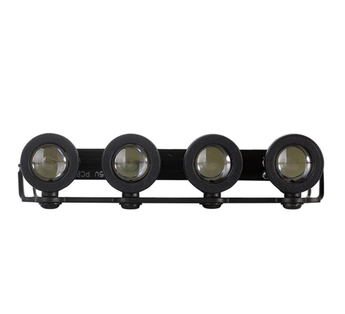 INJORA Luggage Carrier Roof Rack with Spotlights Axial Jeep Gladiator SCX24-119