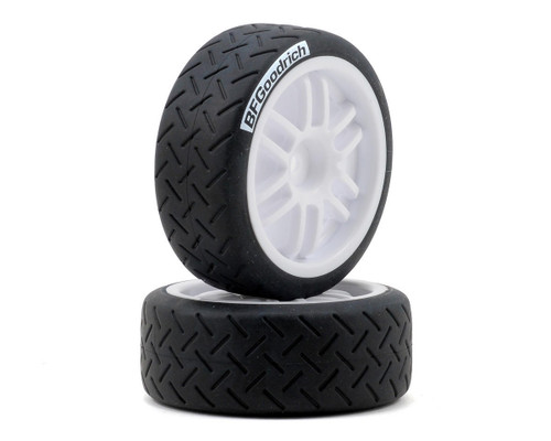 Traxxas 12mm Hex Pre-Mounted 1/16 BFGoodrich Rally Tires Set 2 Black/ White 7372