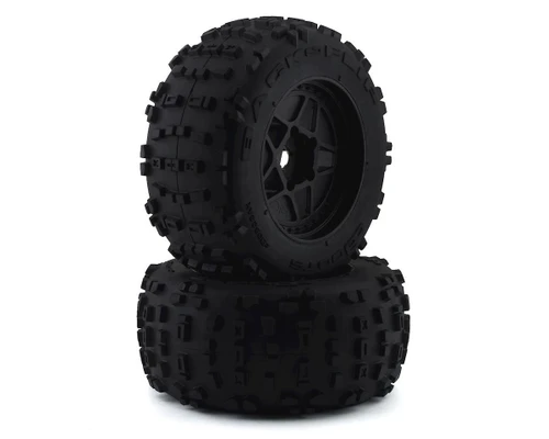 Arrma Outcast 8S BLX dBoots Backflip Pre-Mounted Rubber Tires Set 2 (ARA550064)