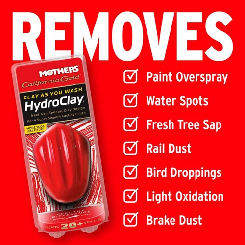 Mothers California Gold HydroClay — Surface Prep Tool Durable Sponge-Clay 07245