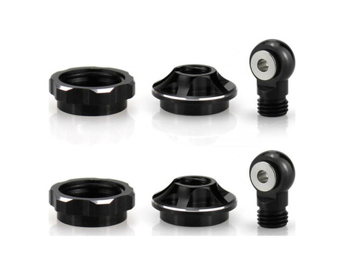 Hot Racing Arrma Mini Shock Collars Spring Retainers & Rod Ends Set HRAAMN154X01