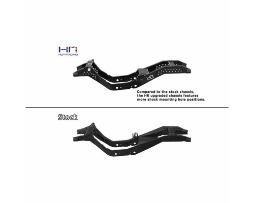 Hot Racing Axial SCX30 Aluminum Angled Chassis Rails CNC Machined HRASXTY14X01