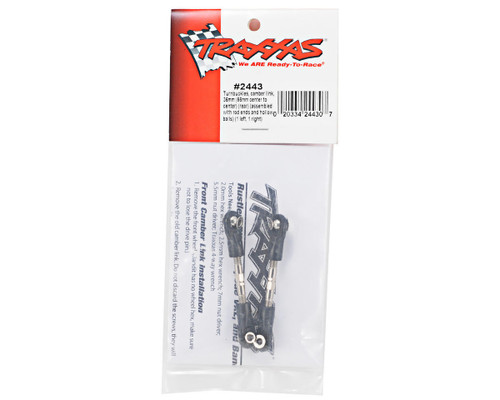 Traxxas 36mm Camber Link Turnbuckle Set (2) - Genuine RC Suspension Part TRX2443