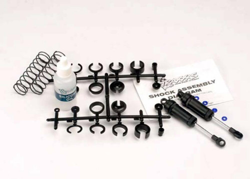 Traxxas Long Black Front Ultra Shocks with Springs 2 Slash Rustler 2WD - TRX3760
