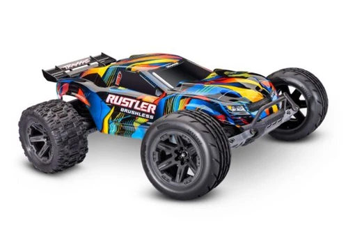 Traxxas RUSTLER 2WD HD VX3 BL- Yellow (TRX37454-4-YLW)