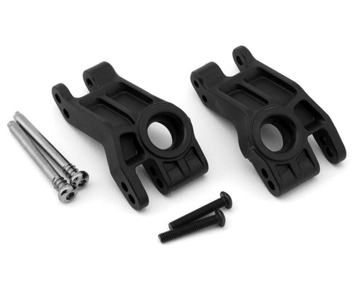 Traxxas 2WD Extreme HD Rear Hub Carriers Black w/ Pins Hardware Rustler TRX9150