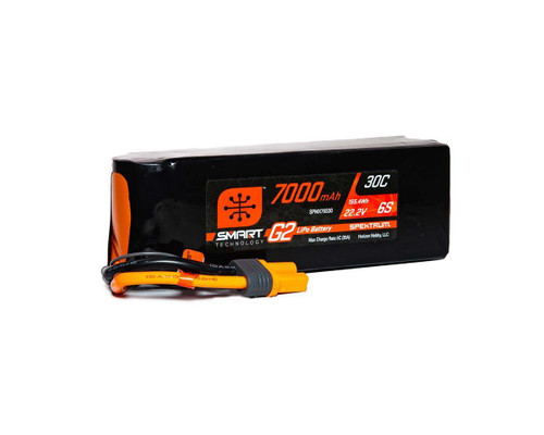 Spektrum RC 6S Smart G2 LiPo 30C Battery Pack w/IC5 (22.2V/7000mAh) (SPMX76S30)