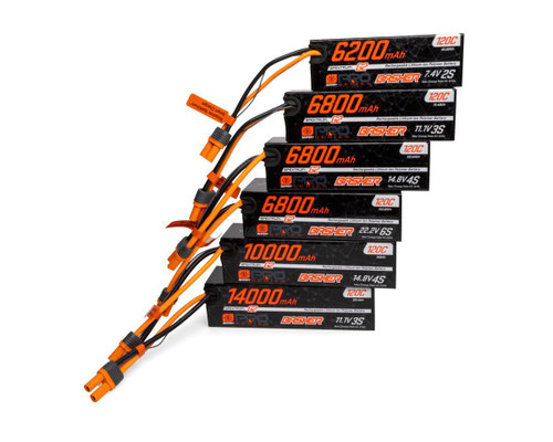 Spektrum 3S 120C Smart G2 Pro Basher LiPo Battery 11.1V/14000mAh IC5 SPMXB3S140