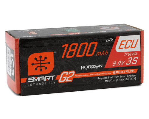 Spektrum 3S Smart G2 LiFe 10C Battery Pack 9.9V/1800mAh IC3 Connector SPMX-1059