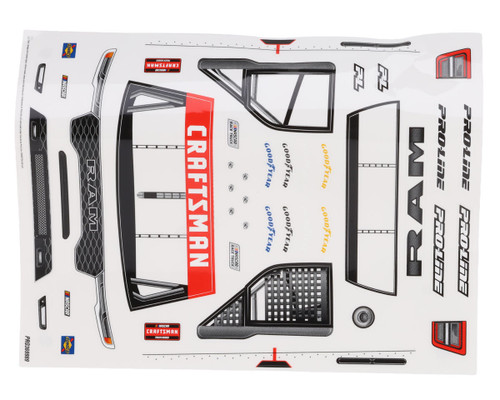 Pro-Line Losi NASCAR 2026 Ram 1500 Truck Pre-Trimmed Body Clear RC (PRO369917)