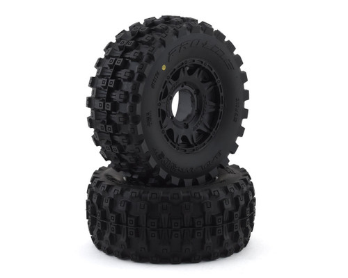 Pro-Line Badlands MX28 Belted 2.8" Pre-Mounted Truck Tires 2 Black (PRO1017410)