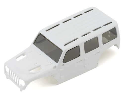 Axial Jeep Wrangler JLU White Body Set for 1/30 SCX30 Scale RC Crawler - AXI3303