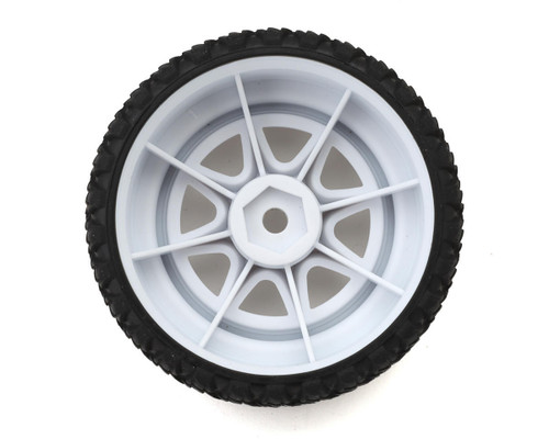 Traxxas White Chrome Front Mini Rally Pre-Mounted Hard Tires Pair TRX10872-WHTC