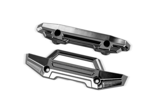 Traxxas Mini Maxx® Front & Rear Bumpers Set Durable Black Chrome (10735-BLKCR)