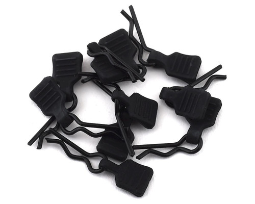 Axial SCX24 3mm Body Clip with Tab 10pc Black Shell Pins Micro Crawler AXI206000