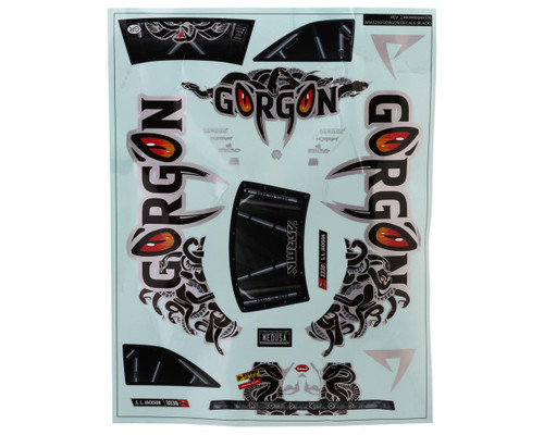 Arrma GORGON Clear Body Shell Set w/ Decal Sheet Window Mask 1/10 MT - ARA402352