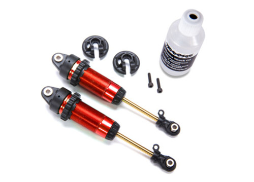 Traxxas GTR XX-Long Shocks Red Ti-Nitride Shafts Slash 4x4 Rustler TRX 7462-RED