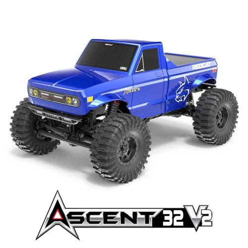 Redcat Ascent-32 V2 1/32 4WD RTR Rock Crawler (Blue)  w/2.4GHz Radio (RER44373)