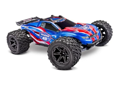 Traxxas Rustler 4X4 Brushless 40th Anniversary Edition Blue RC (TRX67464-4-40TH)