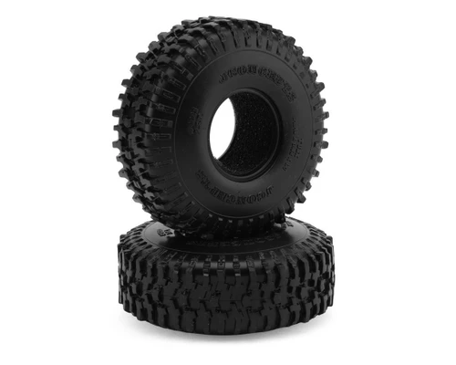 JConcepts Tusk 1.0" Micro Crawler Tires 63mm OD Set 2 Black (Green) (JCO4083-02)