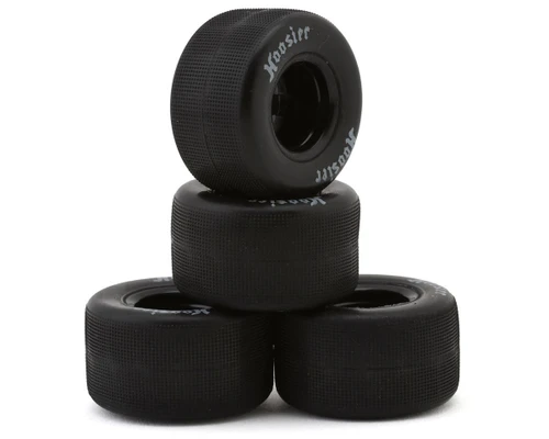 1RC Racing Pre-Mounted 1/18 Asphalt Modified Hoosier Tires Black 4 F/R (1RC5570)