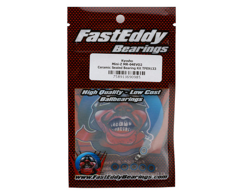 FastEddy 3x6x2.5mm Kyosho Mini-Z MR-04EVO2 Ceramic Sealed Bearing Kit (TFE9133)