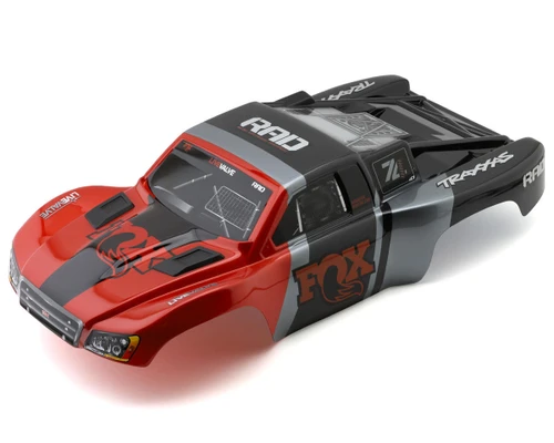 Traxxas Slash 4x4 Fox Pre-Painted Body Orange Black TRX6849-FOX RC Short Course