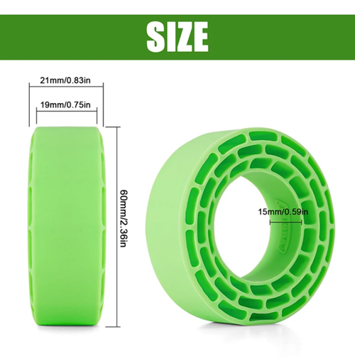Injora 1.3" Micro Crawler Tires Silicone Rubber Inserts 68-72mm Soft YQT-1370GN