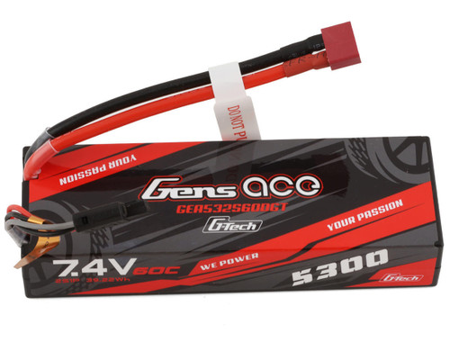 Gens Ace 2S G-Tech Smart LiPo Battery 60C 7.4V/5300mAh w/T-Style (GEA532S60DGT)