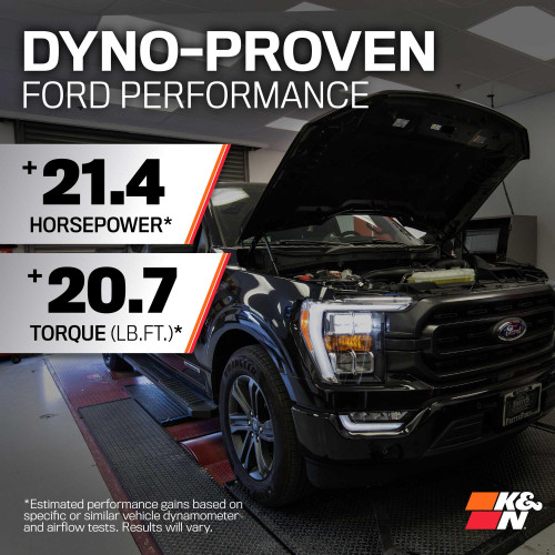 K&N 2015-22 Ford F-150 3.5L V6 Performance Air Intake System KNE77-2617KC