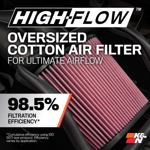 K&N 2015-22 Ford F-150 3.5L V6 Performance Air Intake System KNE77-2617KC