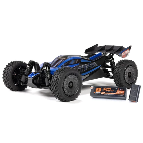 ARRMA 1/14 TYPHON GROM 223S DSC 4X4 RTR RC Brushless Buggy Blue (ARA2306ST2)