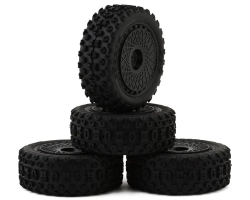 Arrma dBoots 2-HO Pre-Mounted 2.8 Inch Tires and Wheels Black 4 Pack - ARA550114