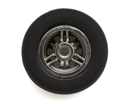1RC Racing Pre-Mounted 1/18 Super Modified Hoosier Tires Chrome F/R Soft 1RC5568