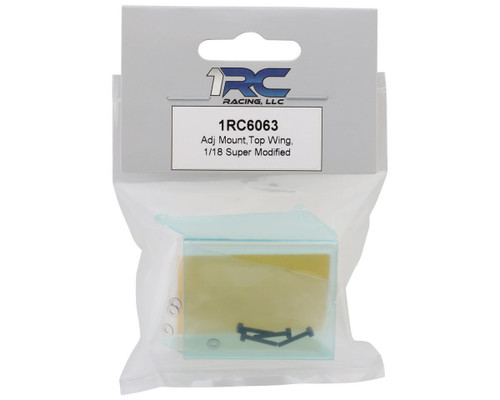 1RC Racing 1/18 Super Modified Adjustable Wing Mount Performance Part - 1RC6063