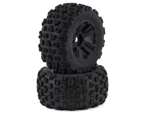 Arrma dBoots "Copperhead2 Mt" Pre-Mounted Tire Black Set 2 w/24mm Hex ARA550089