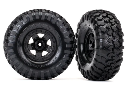 Traxxas TRX-4 Pre-Mounted Canyon Trail 2.2" Crawler Tires Black 12mm Set 2 8181