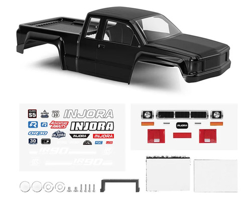 Injora IR90-24 1/24 Crawler Body Black 155mm Wheelbase Polycarbonate IR90-24BK