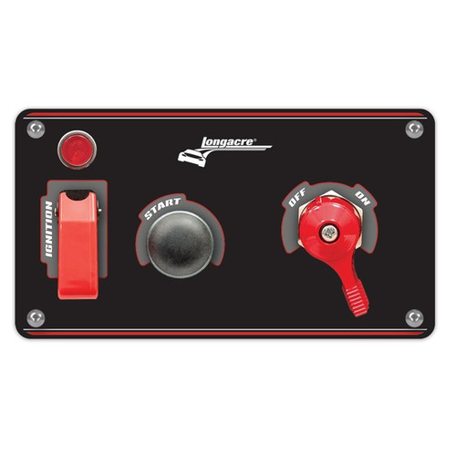 Longacre 44871 Flip-up Start/Ignition Panel w/ Pilot Light & Battery Disconnect