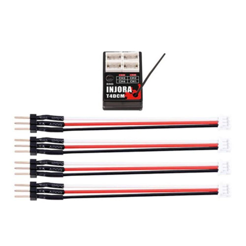 INJORA 4CH 2.4GHz Micro Receiver for 1/32 1/30 1/24 RC Cars System - INJT4DCM