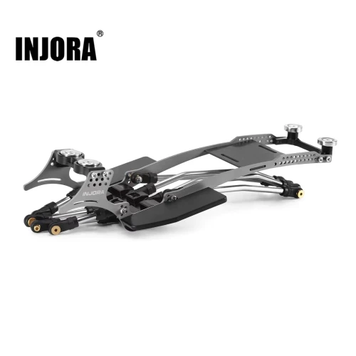 INJORA Rockover Titanium LCG Chassis Kit for 1/24 SCX24, 156mm Wheelbase INC-24H