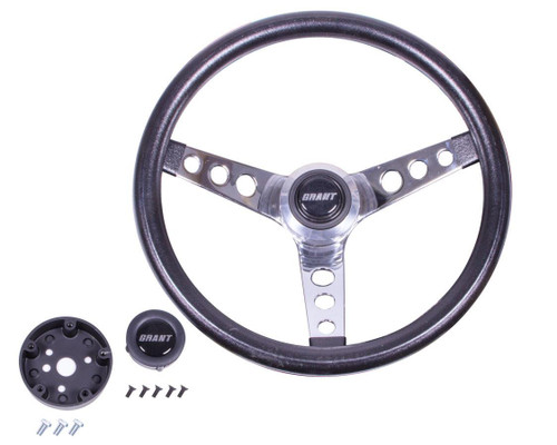 GRANT Grant Classic Series 13-1/3" Steering Wheel With Billet Housing 