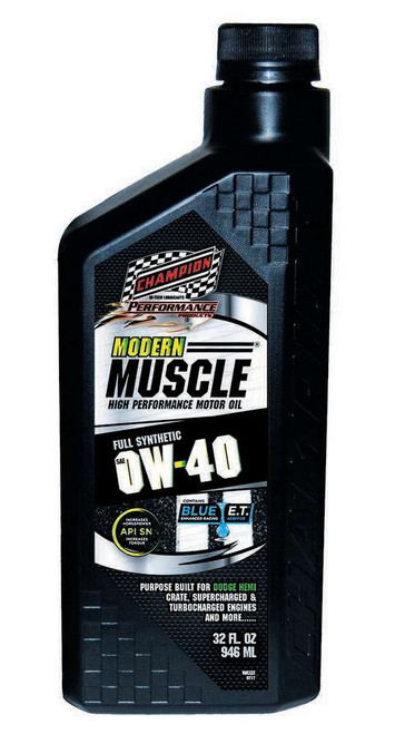 Champion Brand Modern Muscle 0W40 Oil 1 Qt. Full Synthetic