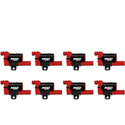 Msd Ignition 99-07 Gm L-Series Truck Red Ignition Coils - 8 Pack