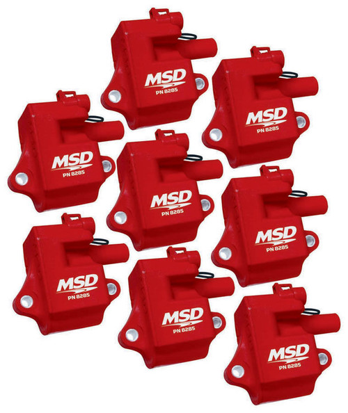 Msd Ignition 98-06 Gm Ls1/Ls6 Red Pro Power Ignition Coils - 8 Pack